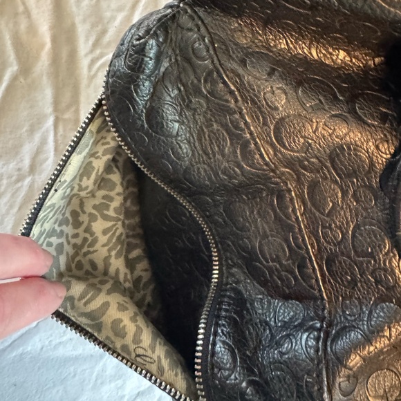 Guess Backpack in Black embossed leather main image 12